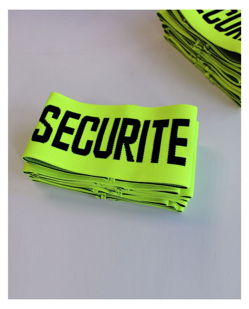 Brassard SECURITE elastiqué Jaune