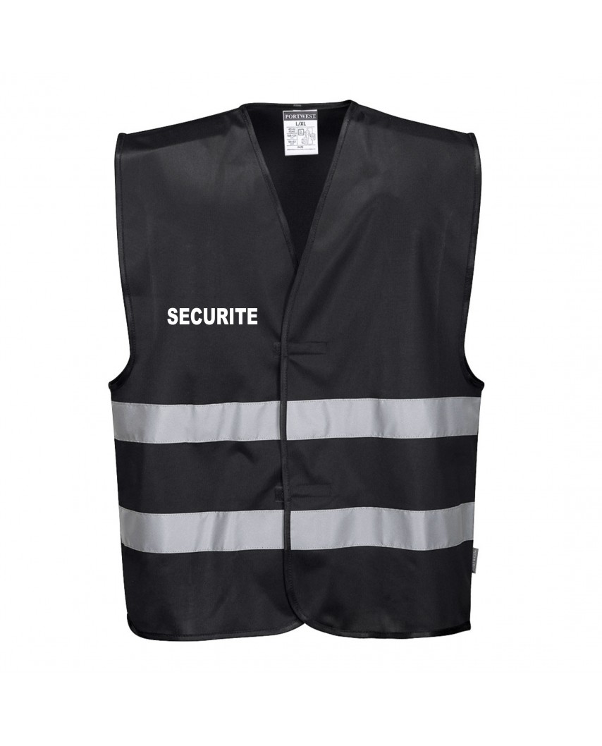 Gilet chasuble haute visibilité noir