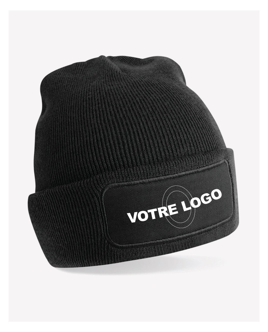 Bonnet avec patch pour personnalisation